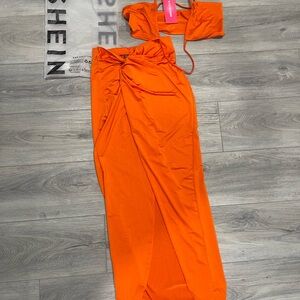 SHEIN Iconic Bright Orange Set